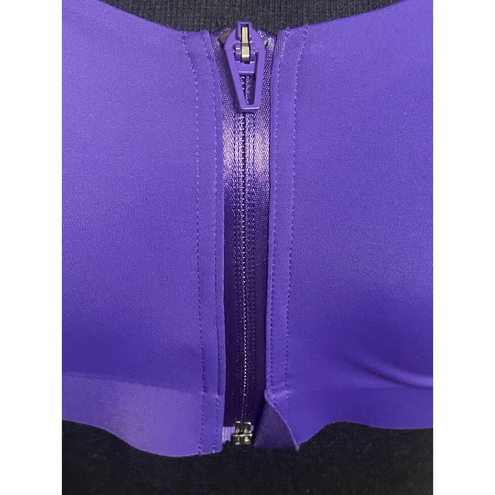 Victoria’s Secret Sweat On Point High Support Front Zip Sports Bra Purple 34D - Picture 6 of 7